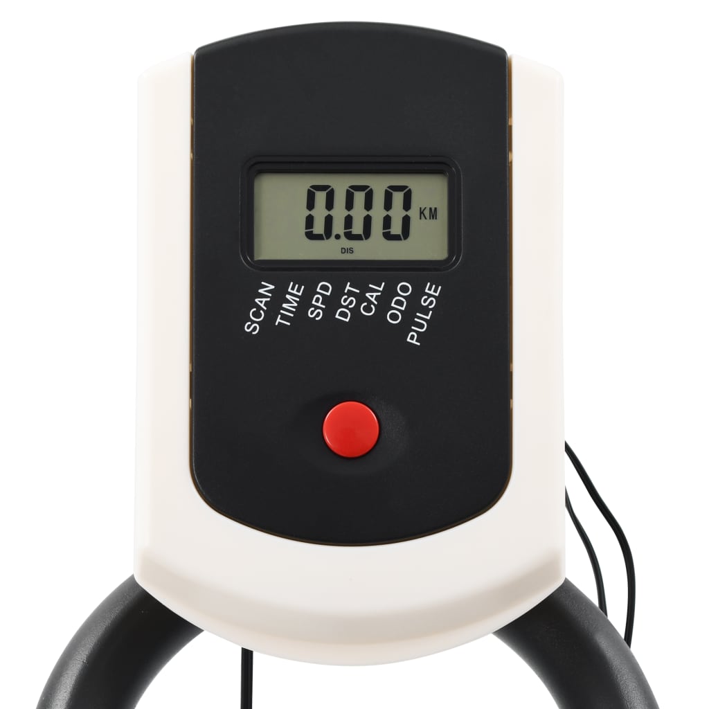 Hometrainer Met Hartslagsensoren En Rood