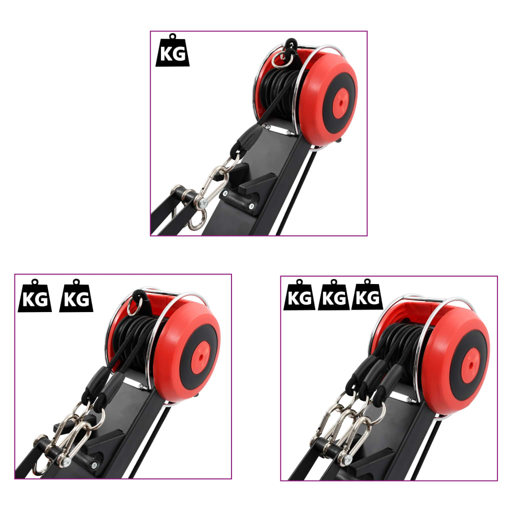 Roeitrainer Met Regelbare Weerstand Inklapbaar