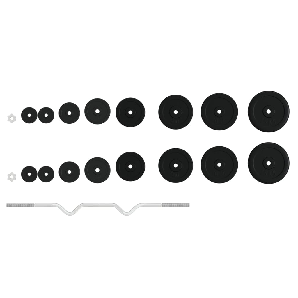 Halter Met Gewichten Gietijzer En Verchroomd Staal