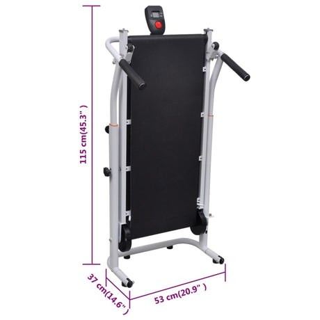 Mini-Loopband Inklapbaar 93X36 Cm Zwart