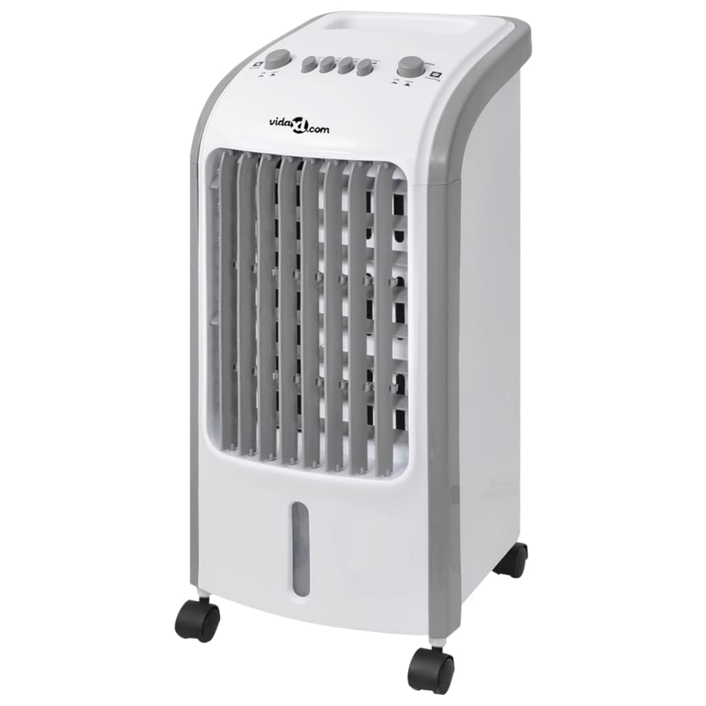 Luchtkoeler Draagbaar 80 W 4 L 25X26X56 Cm Antraciet En Wit