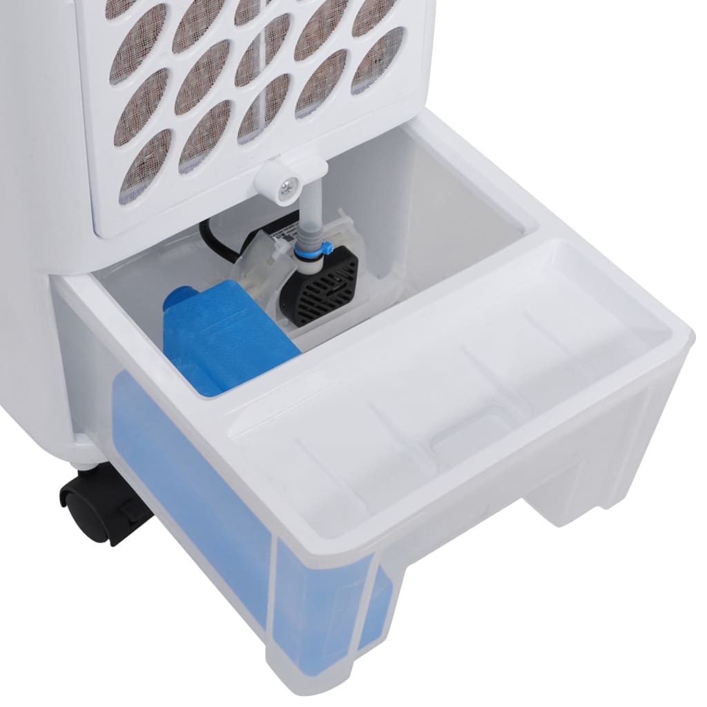 Luchtkoeler Draagbaar 80 W 4 L 25X26X56 Cm Antraciet En Wit