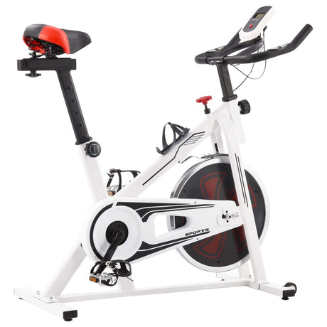 Hometrainer Met Hartslagsensoren En Rood