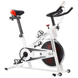 Hometrainer Met Hartslagsensoren En Rood