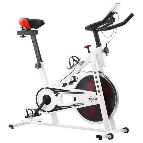 Hometrainer Met Hartslagsensoren En Rood