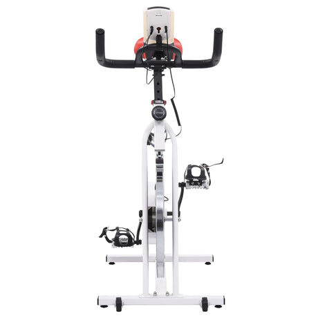 Hometrainer Met Hartslagsensoren En Rood