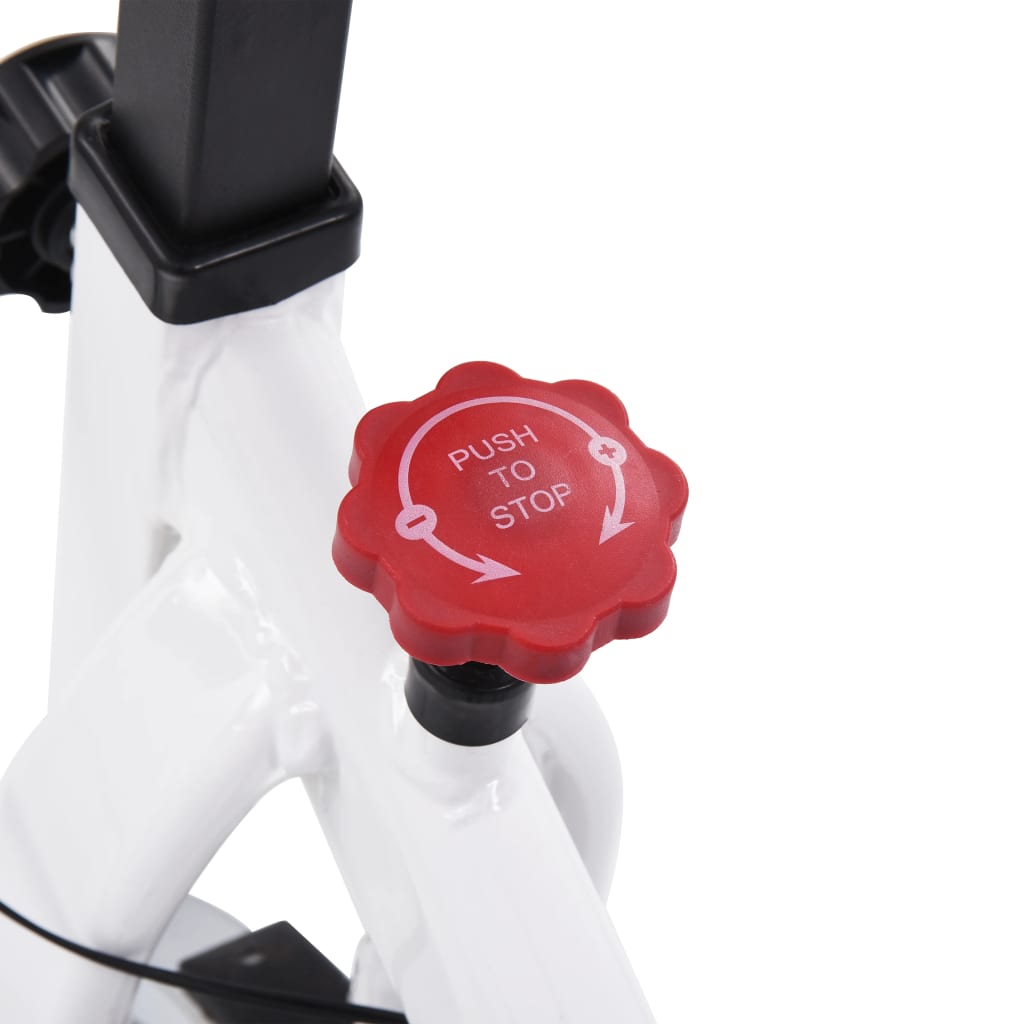 Hometrainer Met Hartslagsensoren En Rood