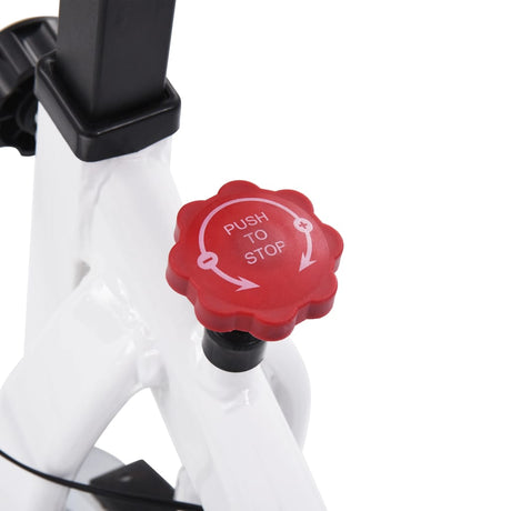 Hometrainer Met Hartslagsensoren En Rood