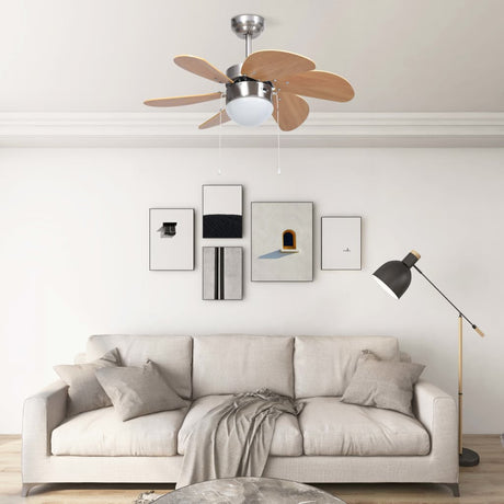 Plafondventilator Met Lamp 76 Cm