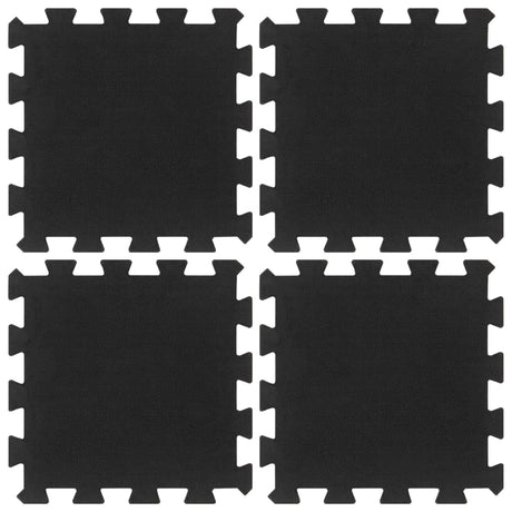 Rubbertegels 4 St 16 Mm 30X30 Cm Zwart