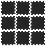 Rubbertegels 9 St 16 Mm 30X30 Cm Zwart