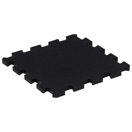 Rubbertegels 9 St 16 Mm 30X30 Cm Zwart