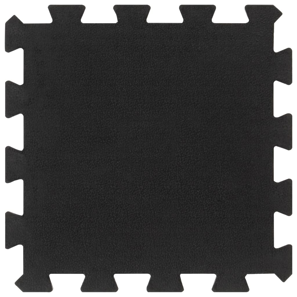 Rubbertegels 16 St 16 Mm 30X30 Cm Zwart