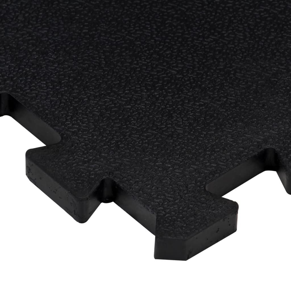 Rubbertegels 16 St 16 Mm 30X30 Cm Zwart