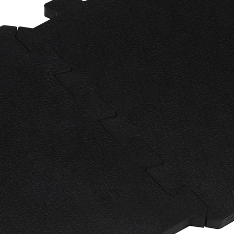 Rubbertegels 16 St 16 Mm 30X30 Cm Zwart